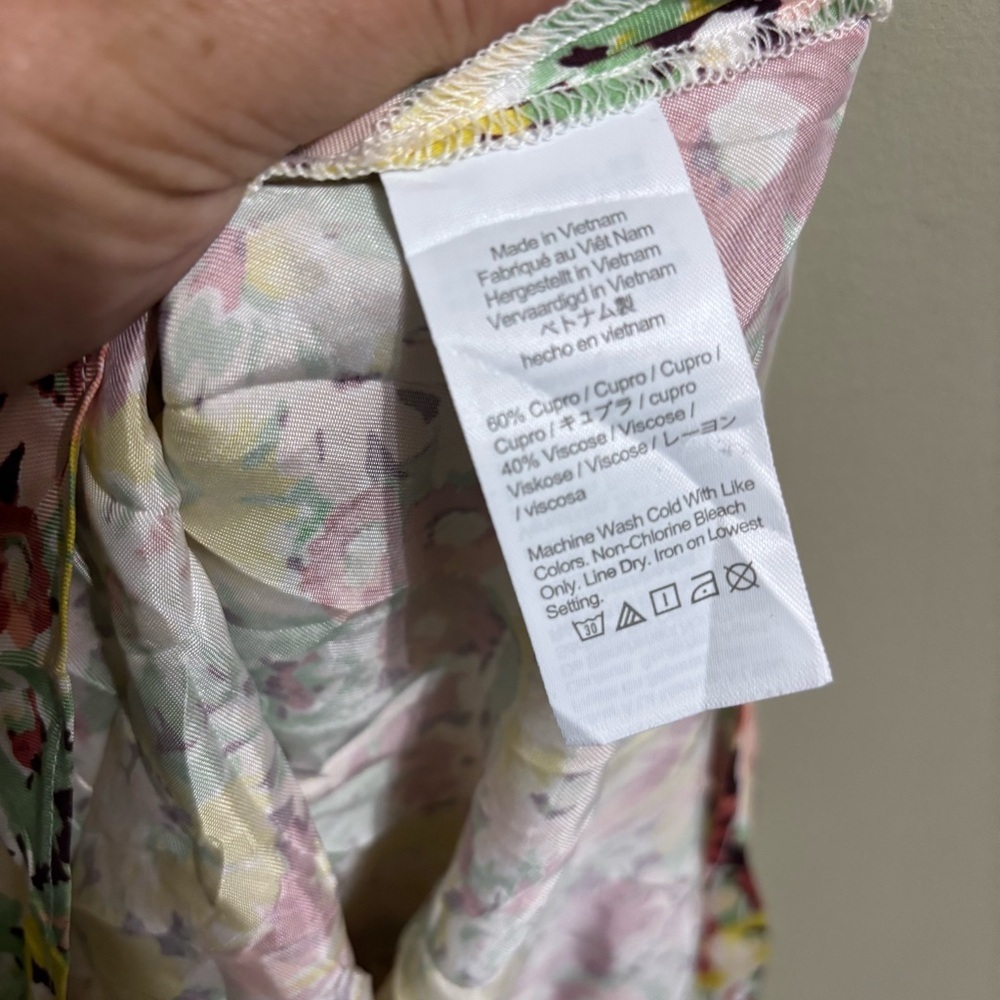 New J. Crew Alicia Cupro-blend Racerback Slip Dress In Painterly Floral Size 6 - Picture 7 of 8